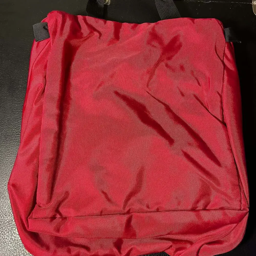 L.L.Bean Red Nylon Personal Hanging Travel Toiletry Organizer Bag